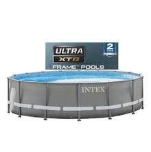 Piscina Fuoriterra Intex Ultra Metal circolare 488 x 122 con Pompa a sabbia New Technology XTR