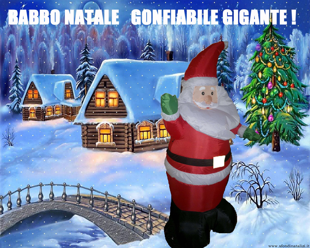 babbo natale gigante , babbo natale gonfiabile, 